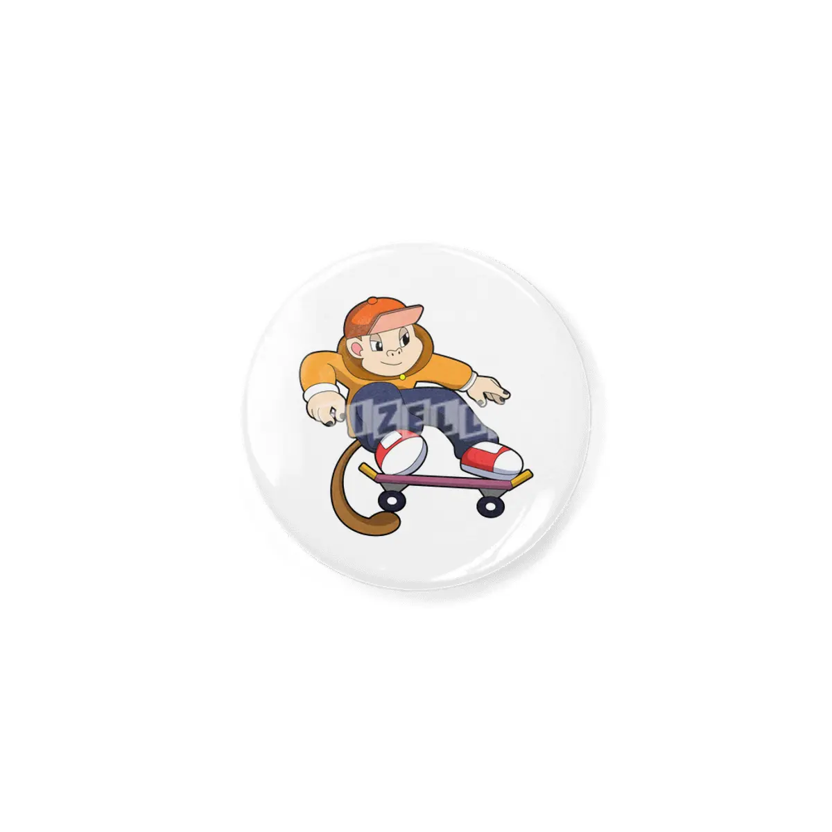 Monkey as Skater with Skateboard Açacak