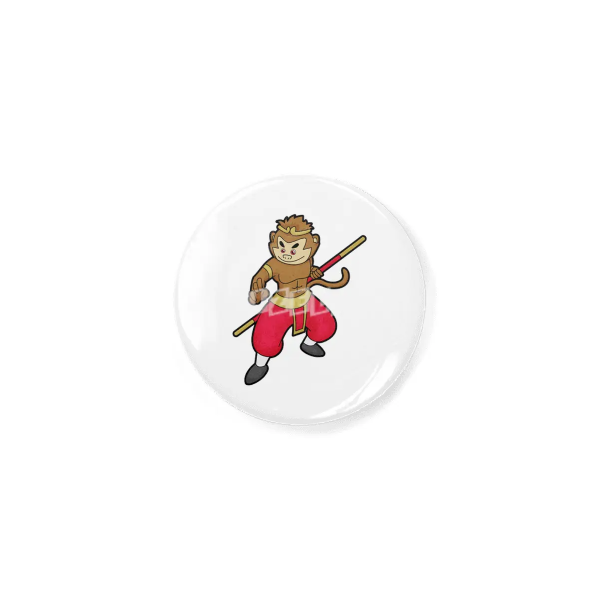 Monkey as Warrior with Staff & Headband Açacak
