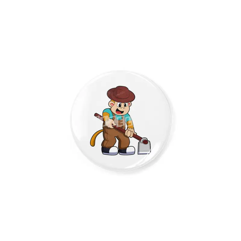 Monkey at Farmer with Rake Açacak
