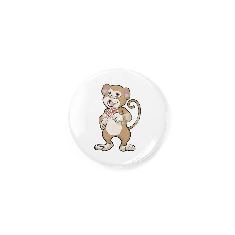 Monkey at Poker with Poker cards Açacak