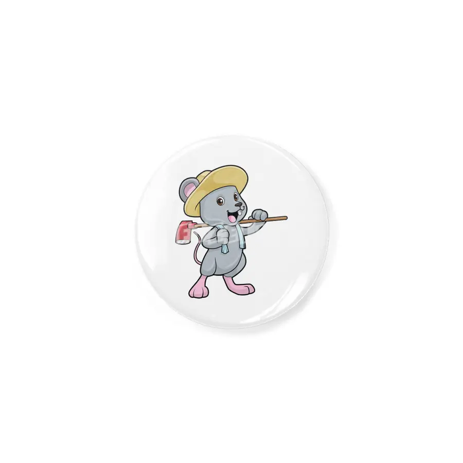 Mouse as Farmer with Axe & Hat Açacak