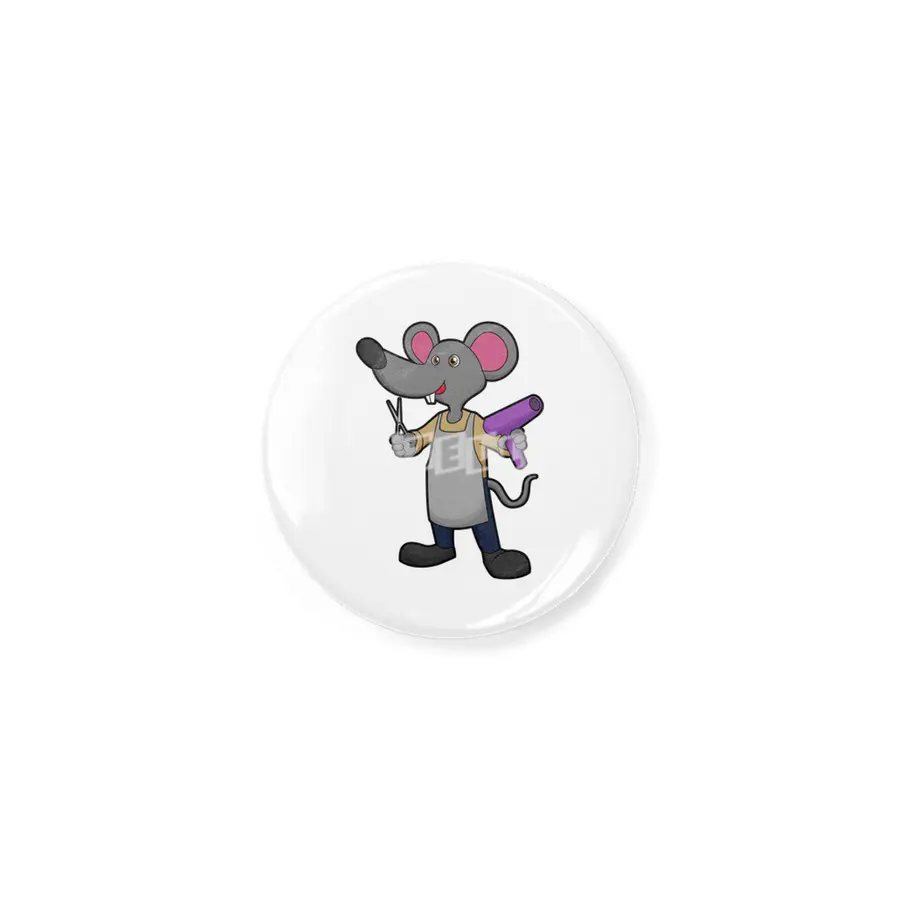 Mouse as Hairdresser with Scissors & Hair dryer Açacak