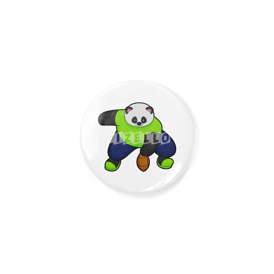 Panda as Football player with Football Açacak