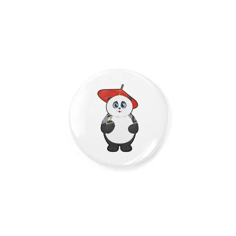 Panda with Umbrella Açacak