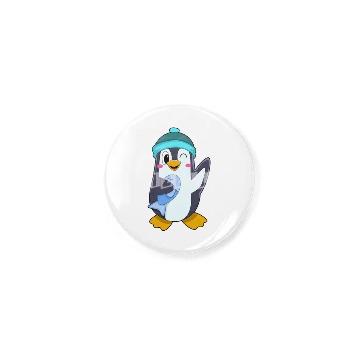 Penguin with Fish & Hat Açacak