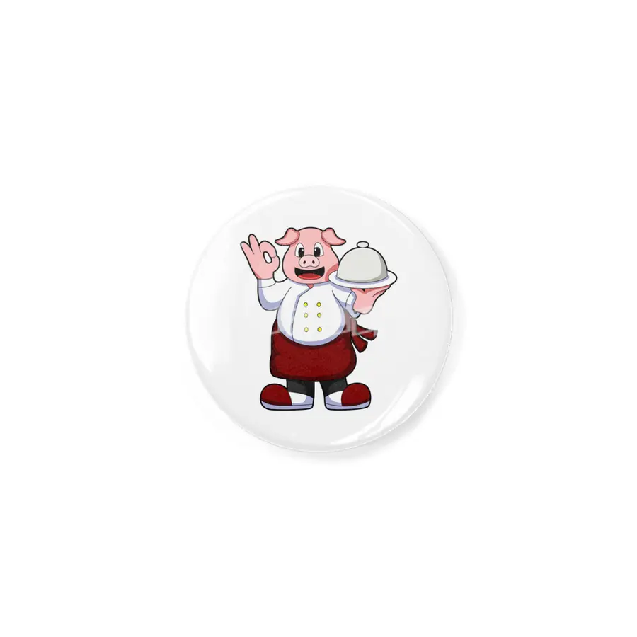 Pig as Cook with Cooking apron & Serving plate Açacak