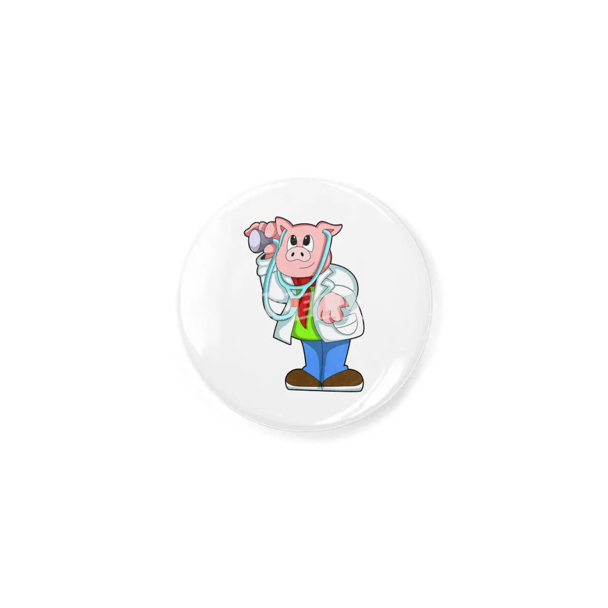 Pig as Doctor with Stethoscope Açacak