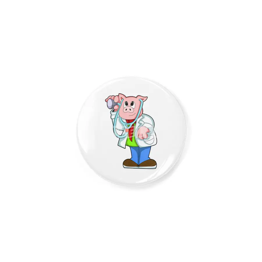Pig as Doctor with Stethoscope Açacak