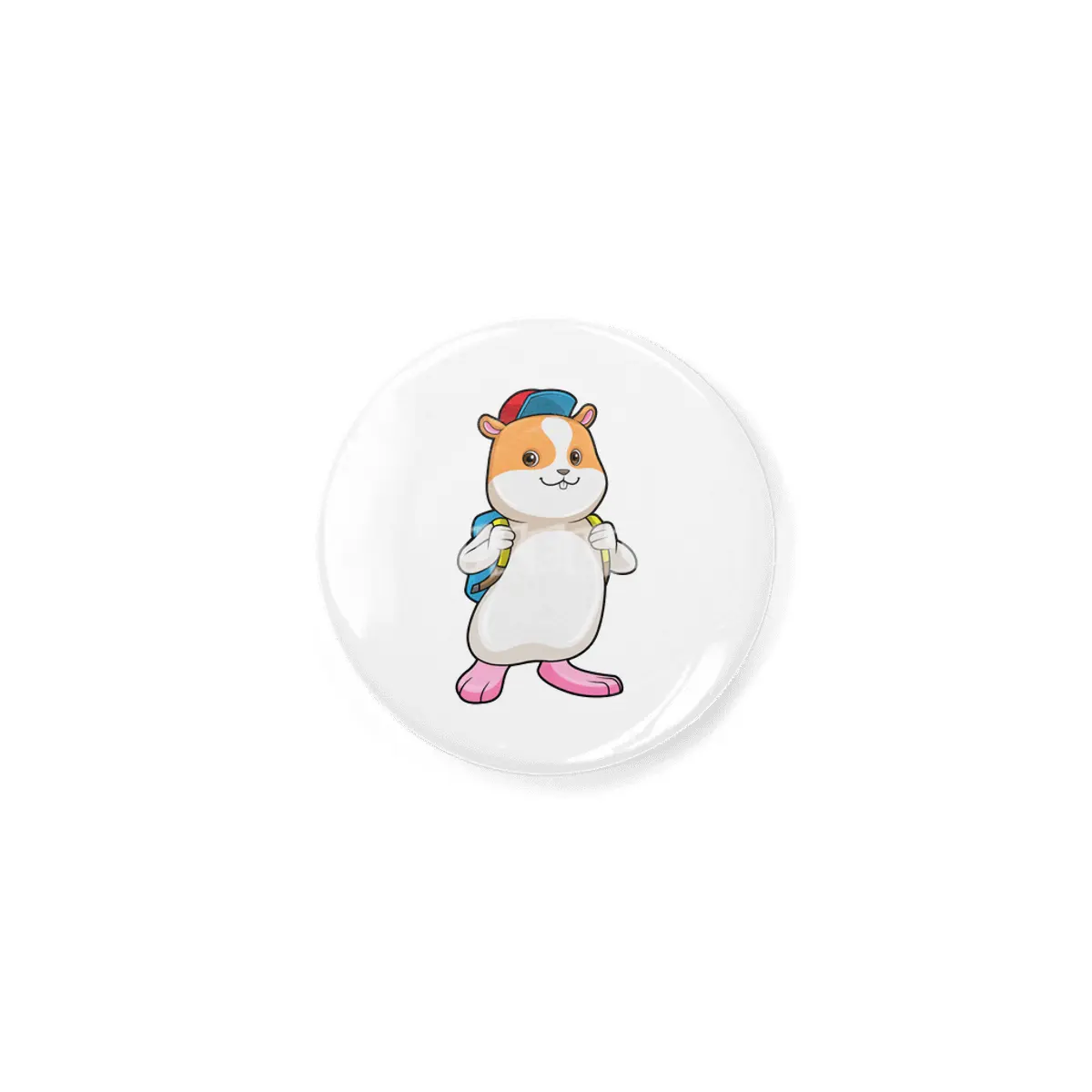 Hamster as Student with Backpack & Cap Açacak