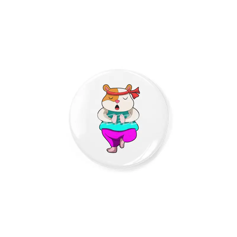 Hamster at Yoga stretching exercises Açacak