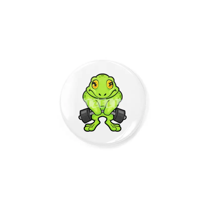 Frog at Fitness with Barbell Açacak