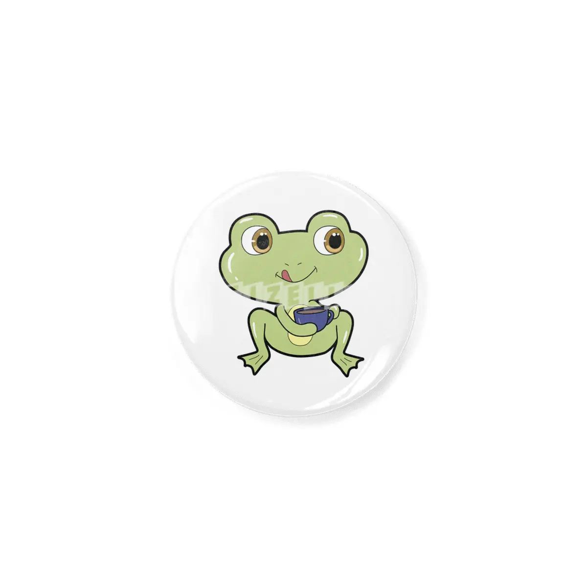 Frog with Cup of Coffee Açacak
