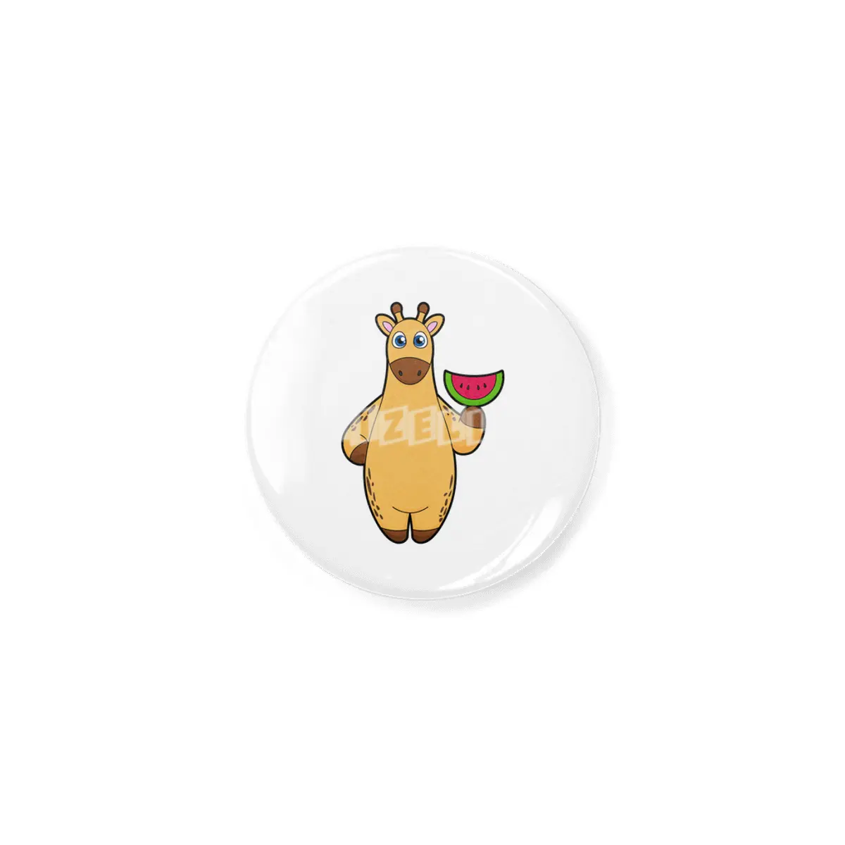 Giraffe at Eating with Watermelon Açacak