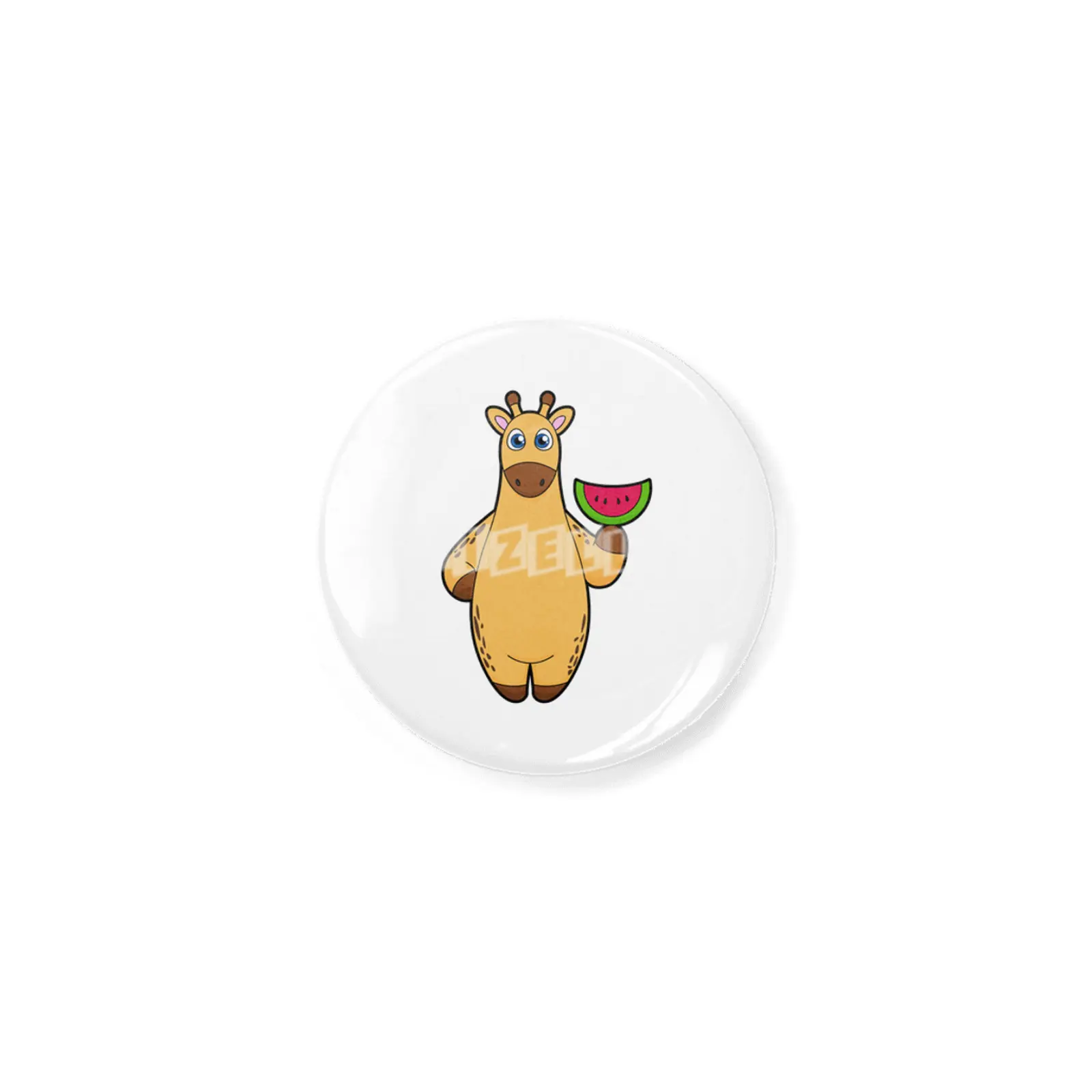 Giraffe at Eating with Watermelon Açacak