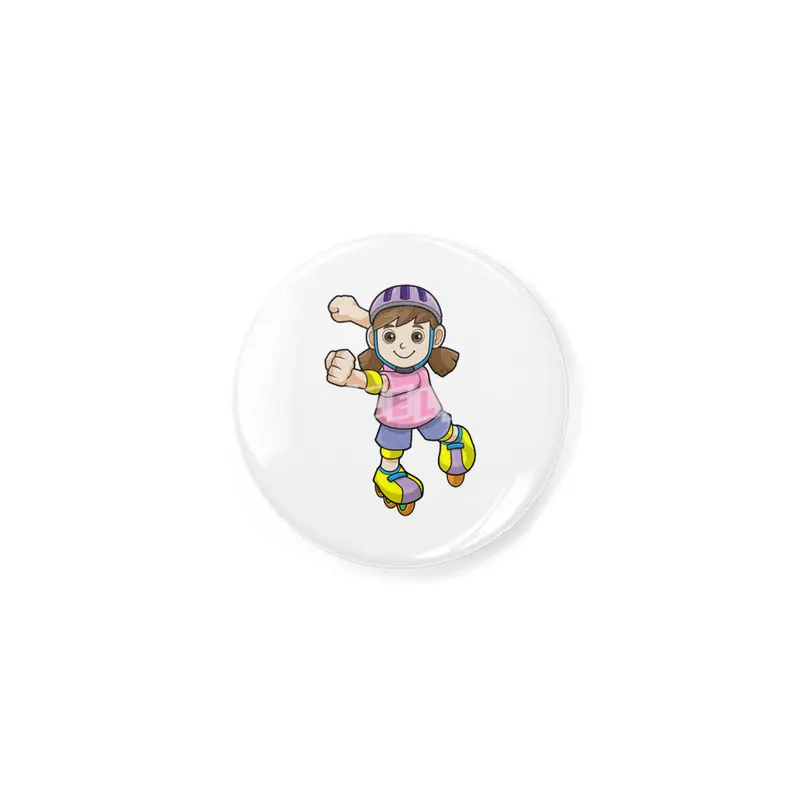 Girl as Skater with Inline skates & Helmet Açacak