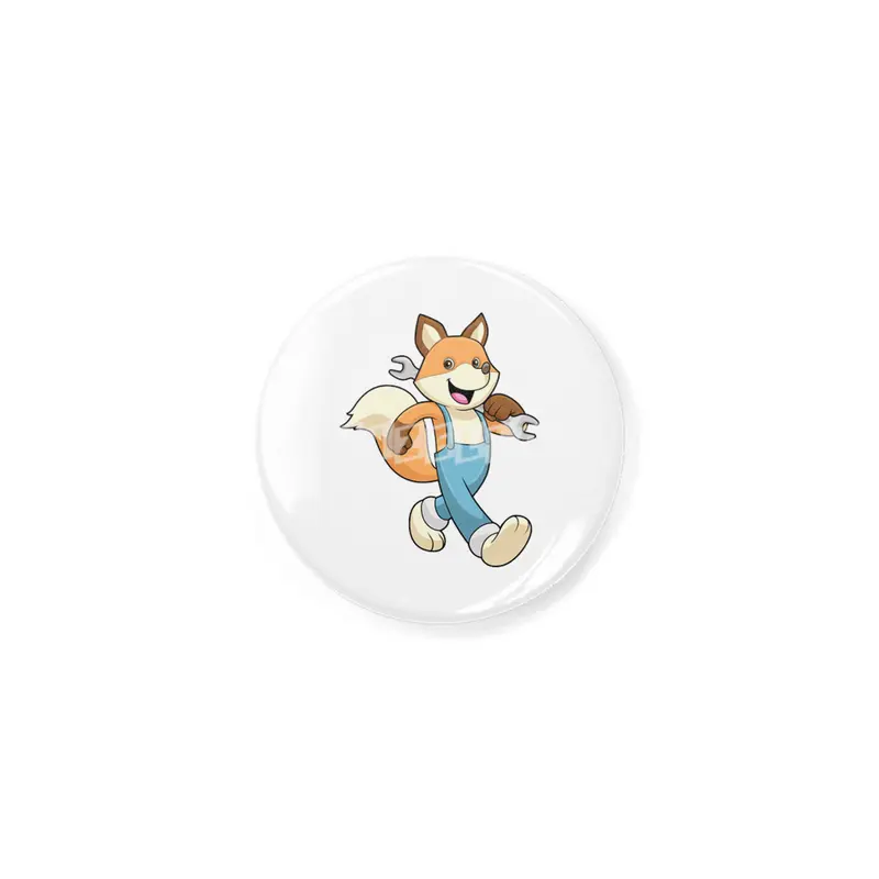 Fox as Mechanic with Wrench Açacak
