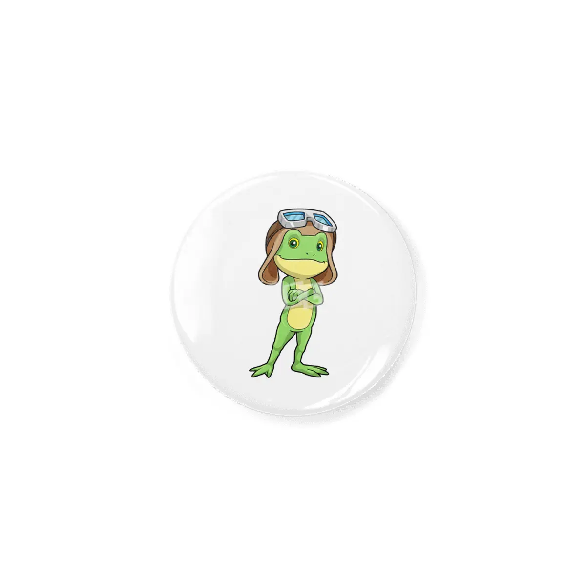 Frog as Pilot with Hat & Glasses Açacak