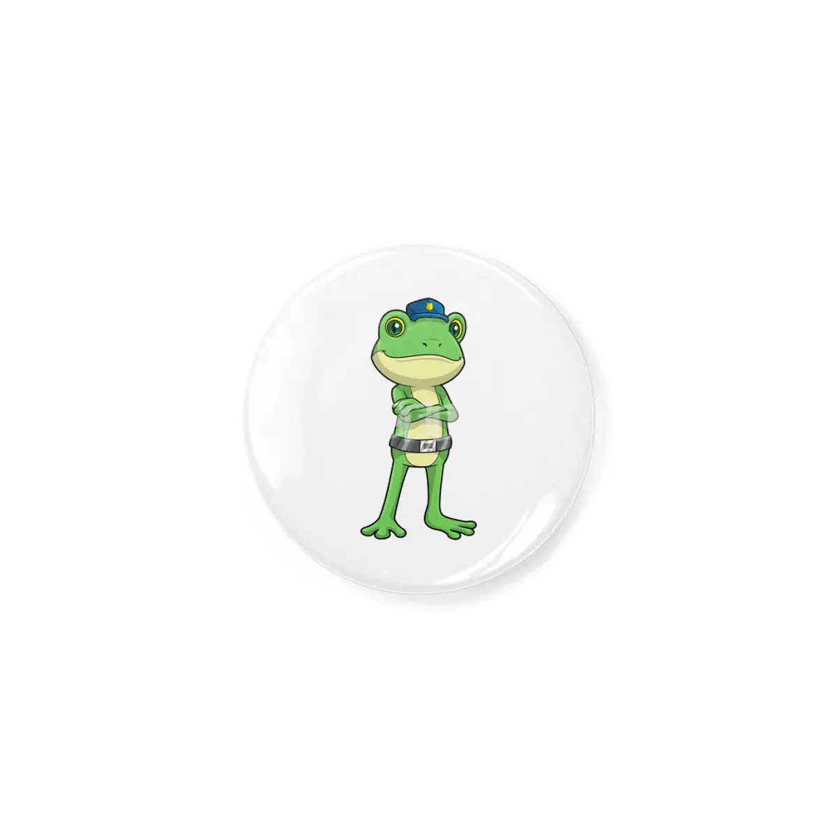Frog as Police officer with Police hat Açacak