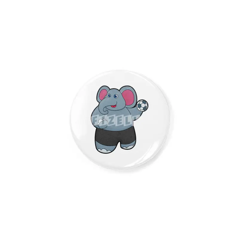 Elephant as Handball player with Handball ball Açacak
