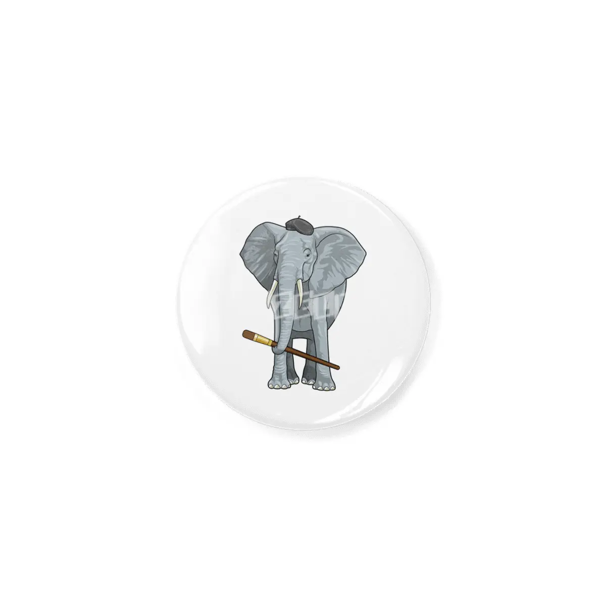 Elephant as Painter with Paint brush Açacak