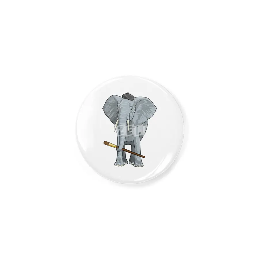 Elephant as Painter with Paint brush Açacak