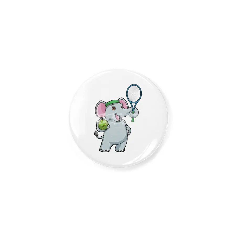 Elephant at Tennis with Tennis racket & Ball Açacak