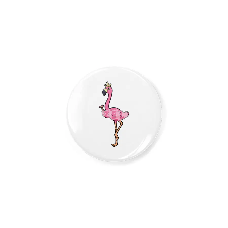 Flamingo as King with Crown & Staff Açacak