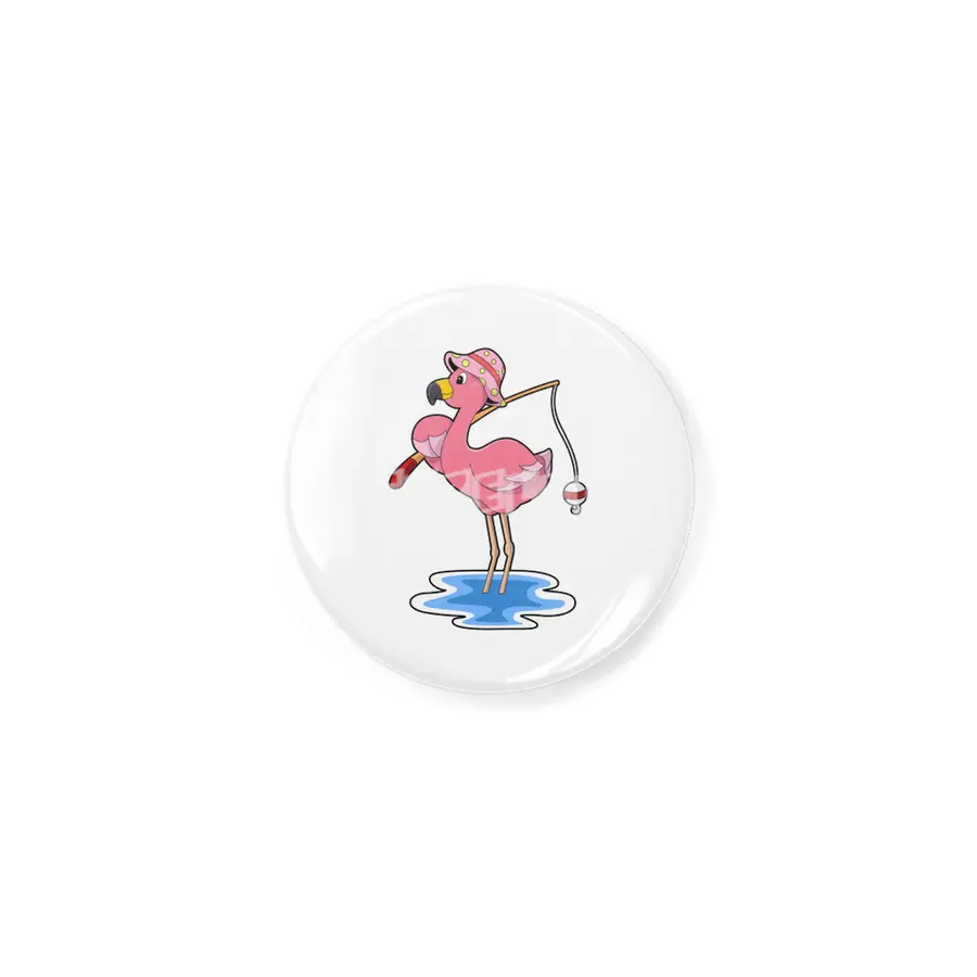 Flamingo at Fishing with Fishing rod Açacak