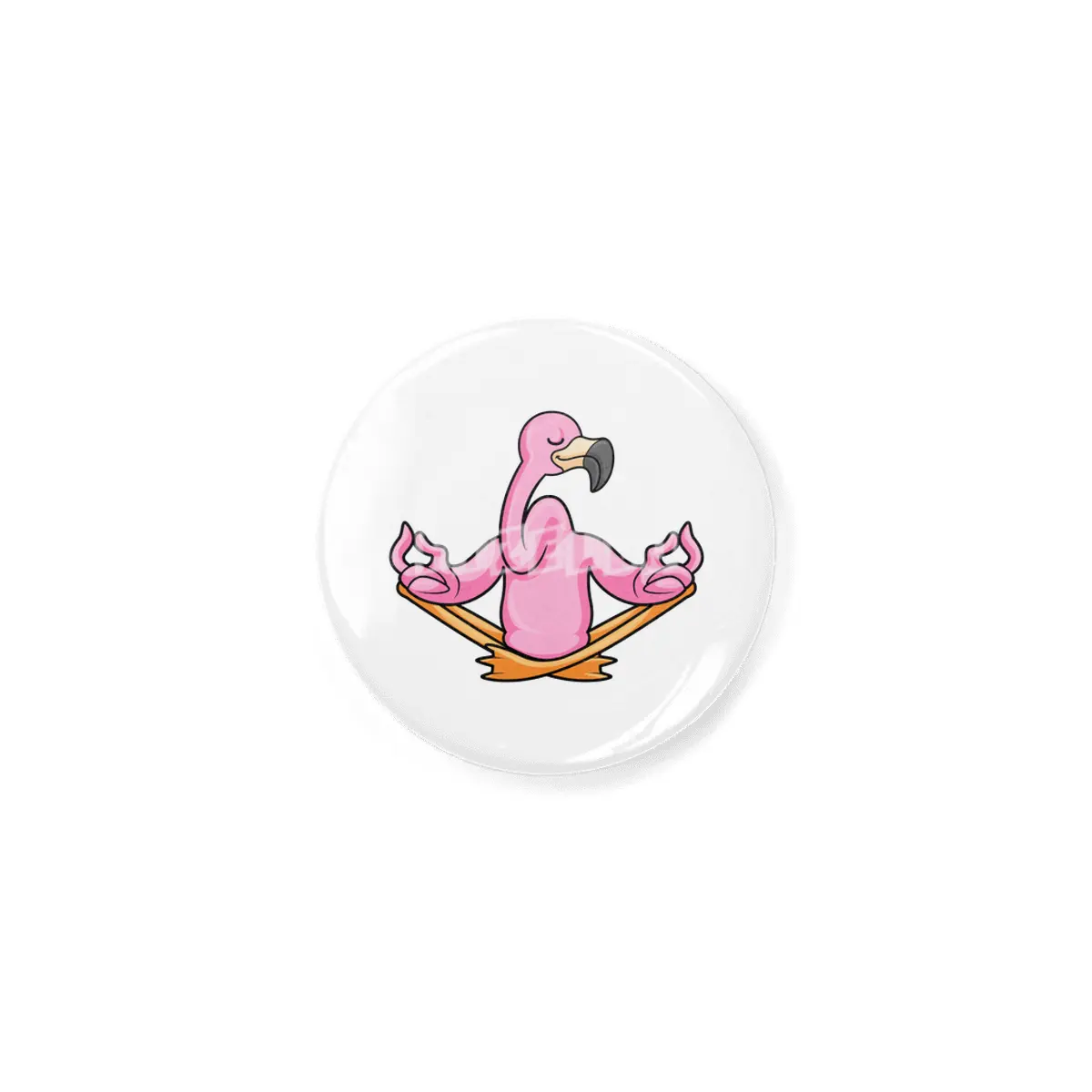 Flamingo at Yoga in Cross-legged Açacak