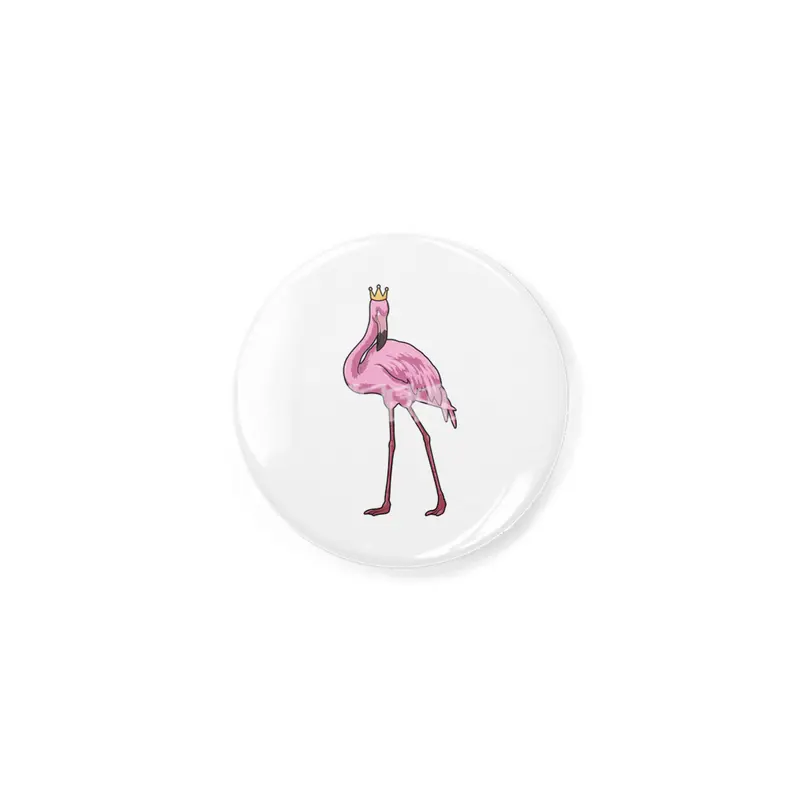 Flamingo with Crown Açacak
