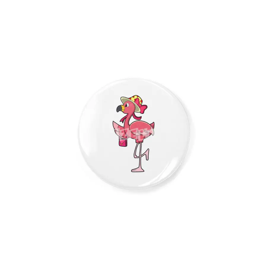 Flamingo with Handbag & Hat Açacak