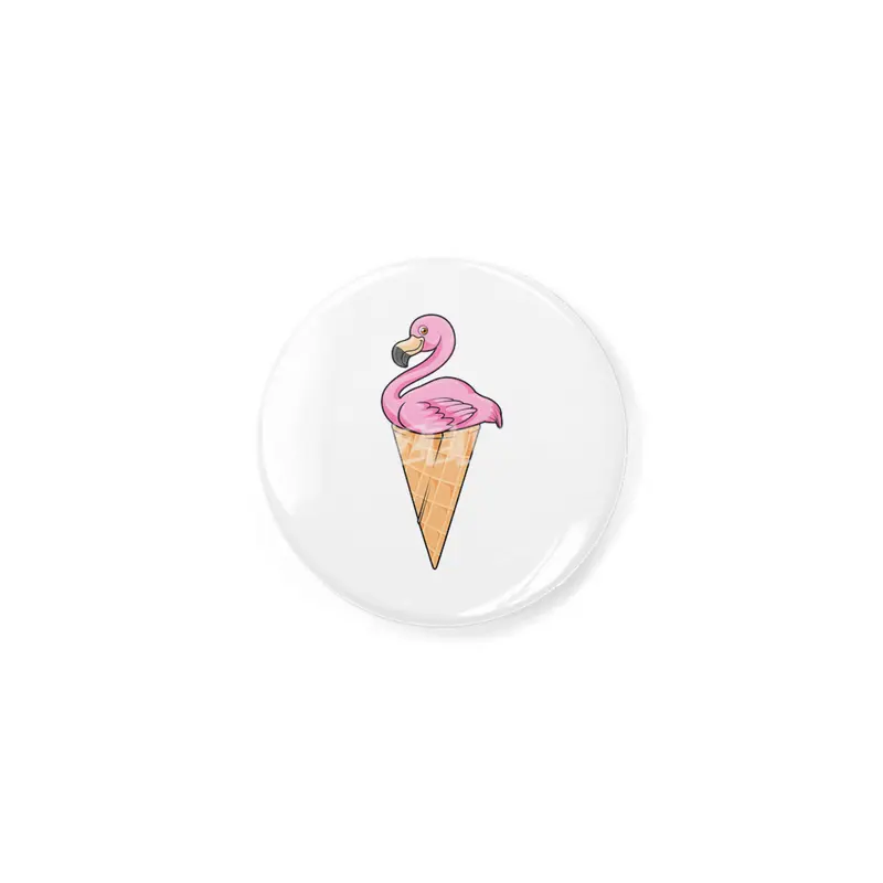 Flamingo with Waffle of Ice cream Açacak