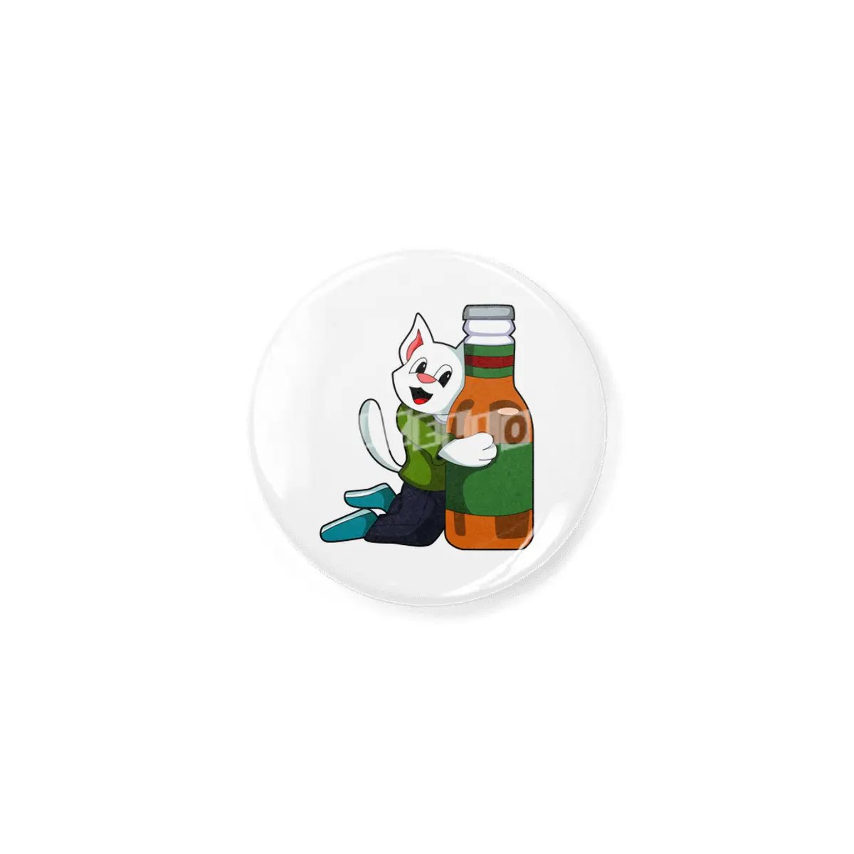 Cat with Bottle of Beer Açacak