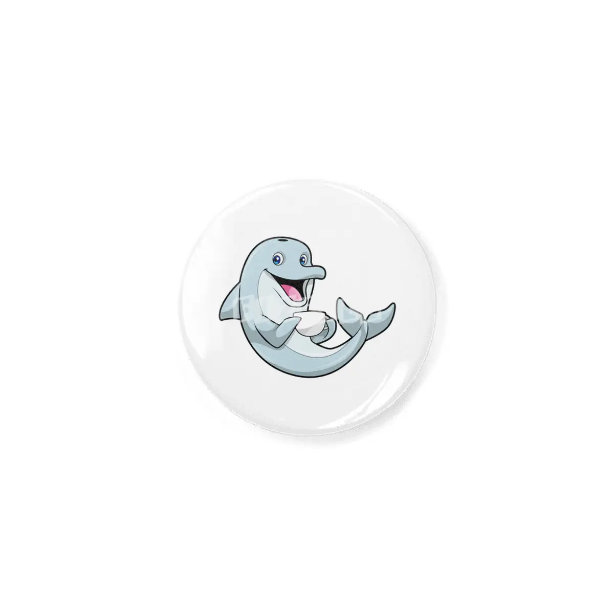 Dolphin with Cup of Coffee Açacak