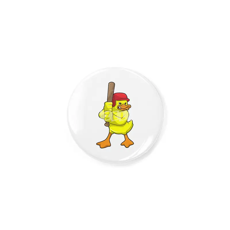 Duck at Baseball with Baseball bat & Cap Açacak