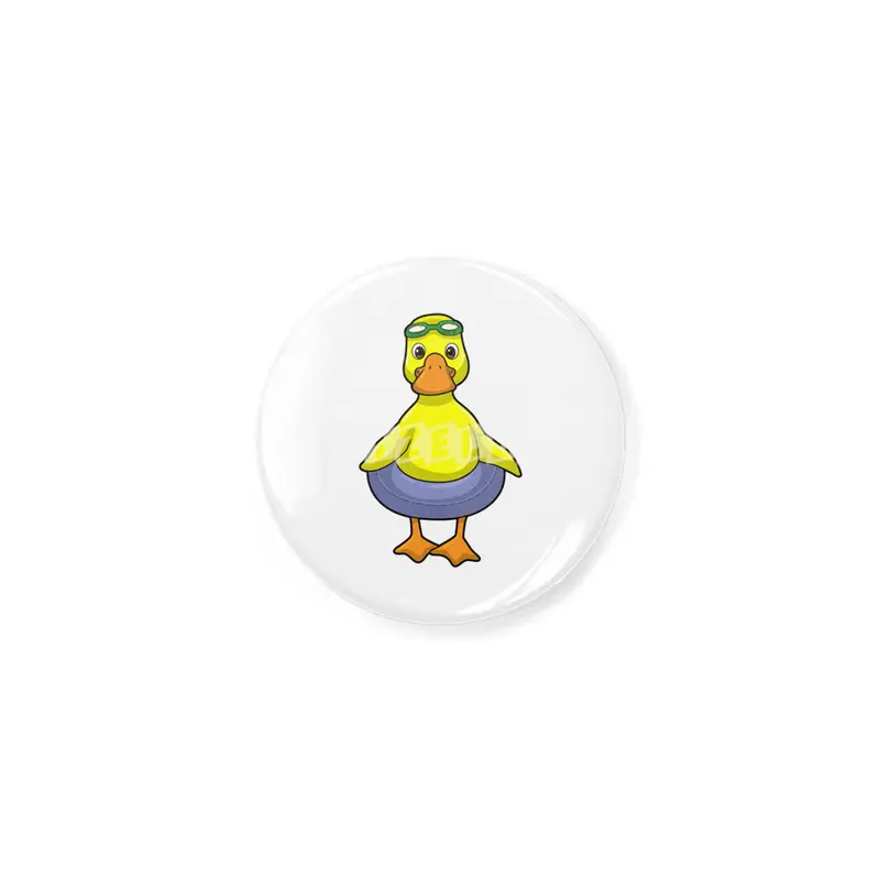 Duck at Swimming with Swim ring Açacak