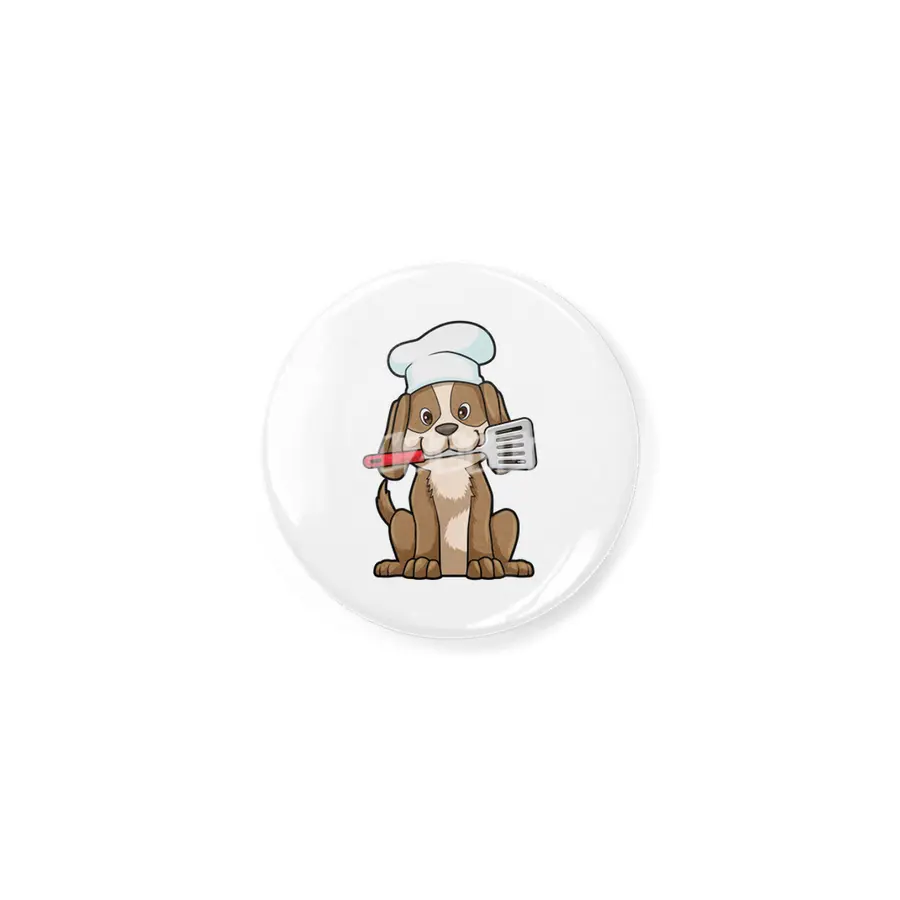 Dog as Cook with Chef's hat & Spatula Açacak