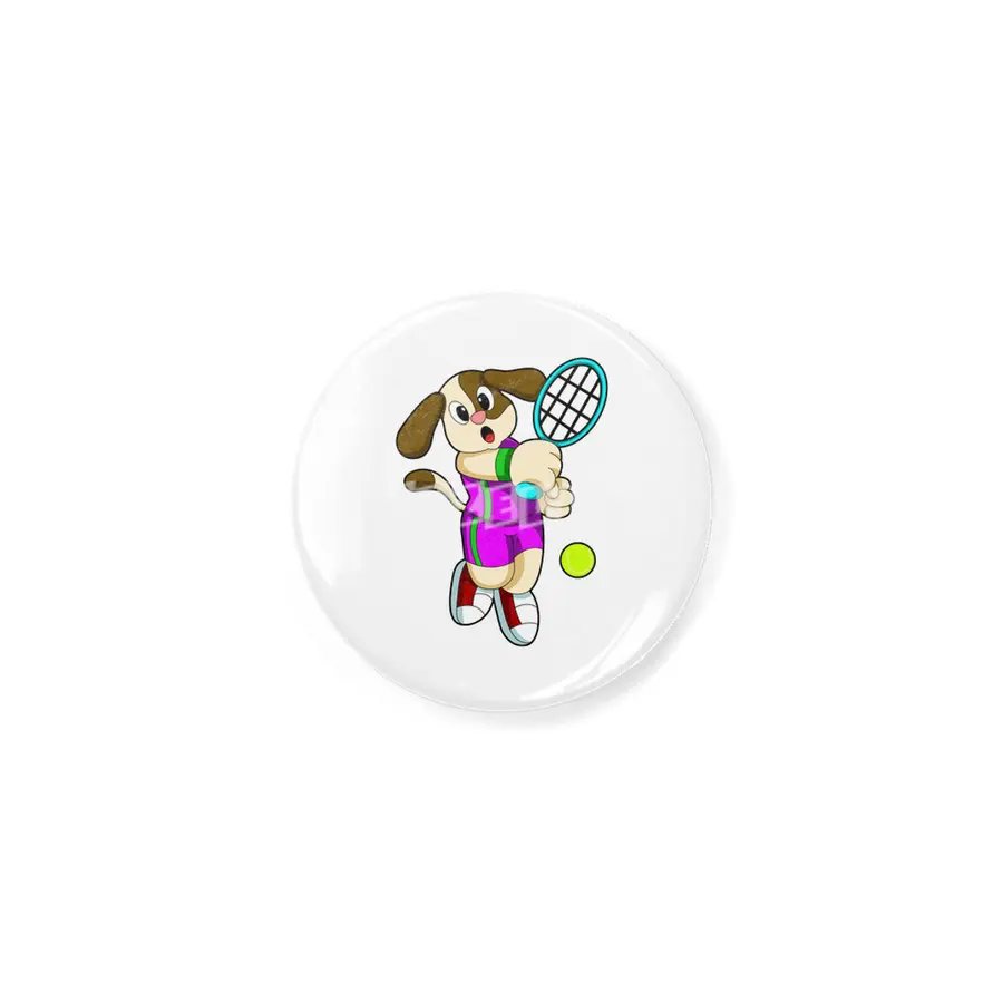 Dog at Tennis with Tennis racket & Tennis ball Açacak