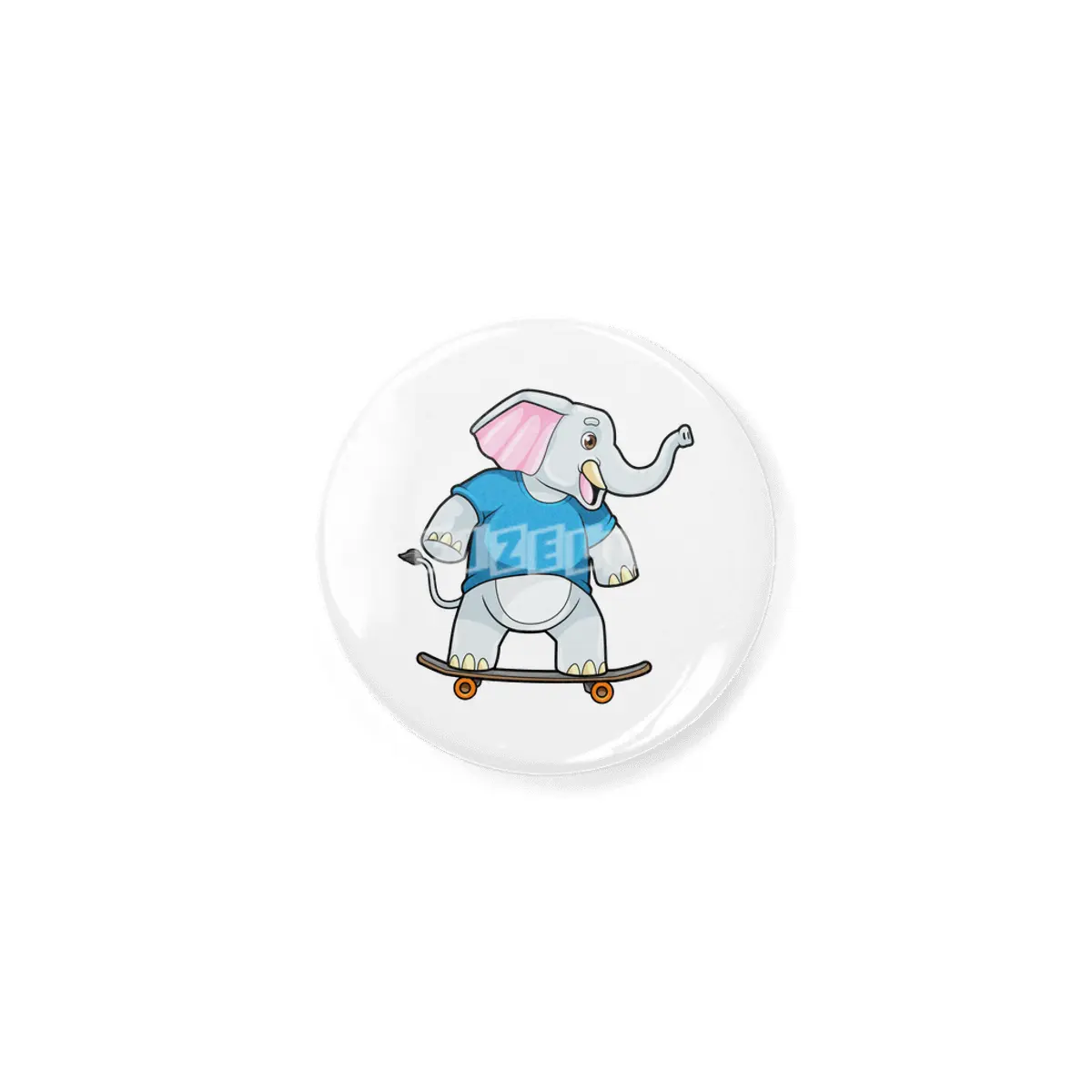 Elephant as Skater with Skateboard Açacak