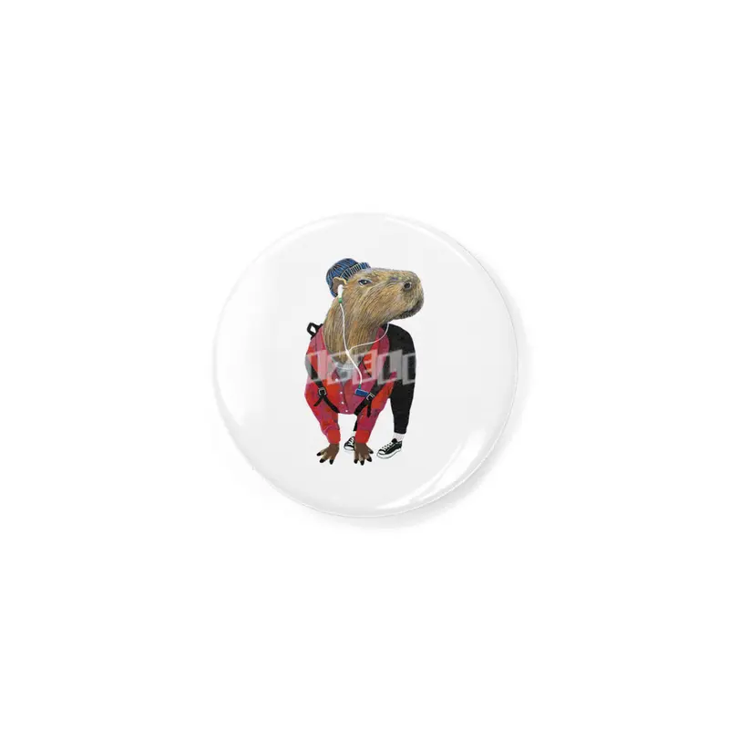 Capybara listening to some music Rozet