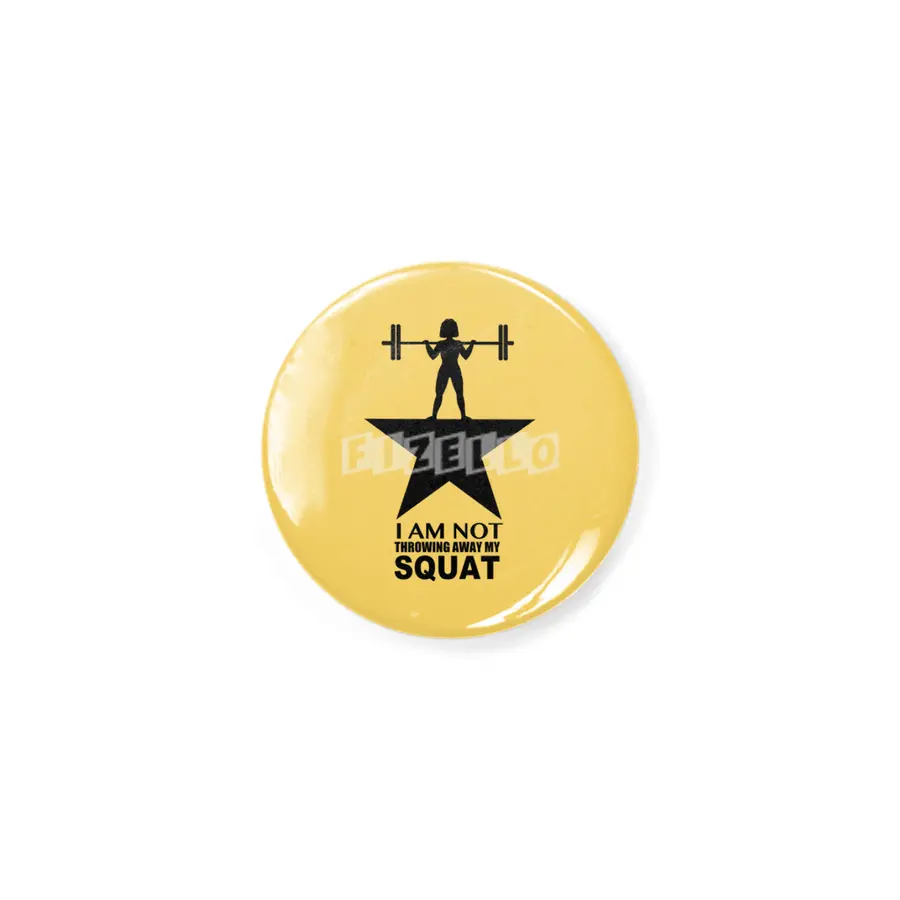 My Squat: Curly Hair (Dark Print) Rozet