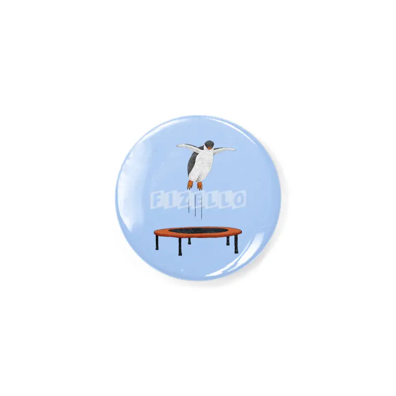Penguin On A Trampoline Rozet
