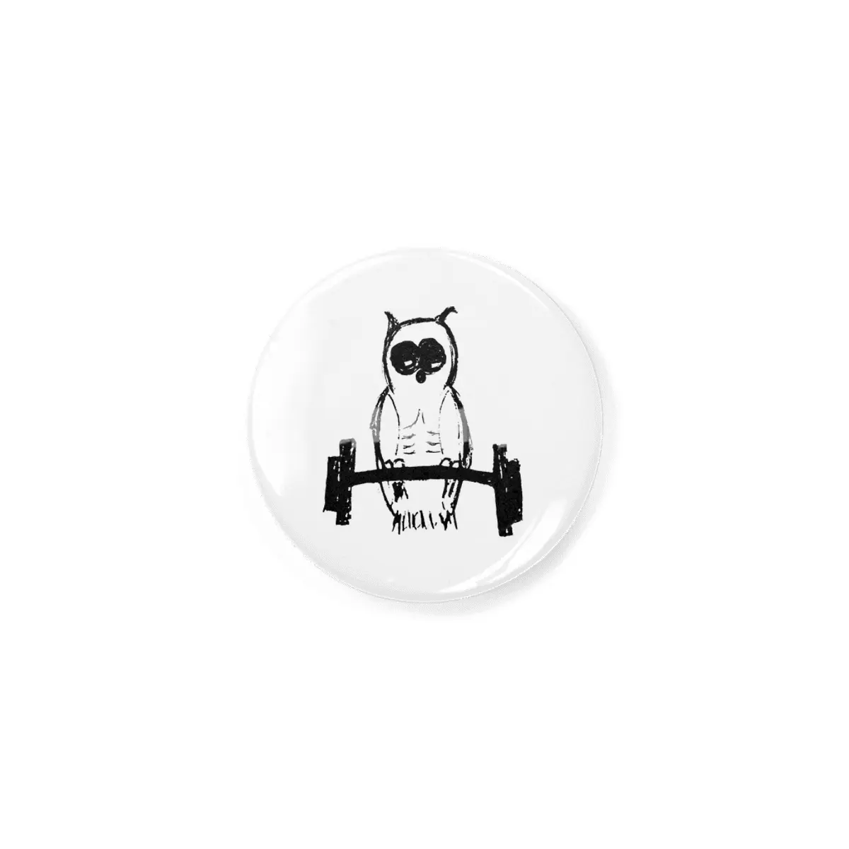 Pumping Iron Owl Rozet