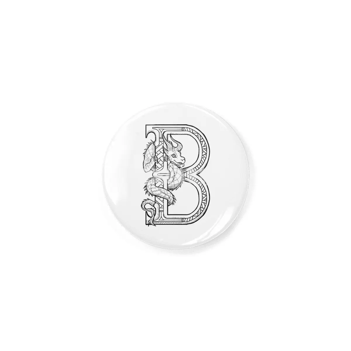 B Dragon Alphabet Rozet