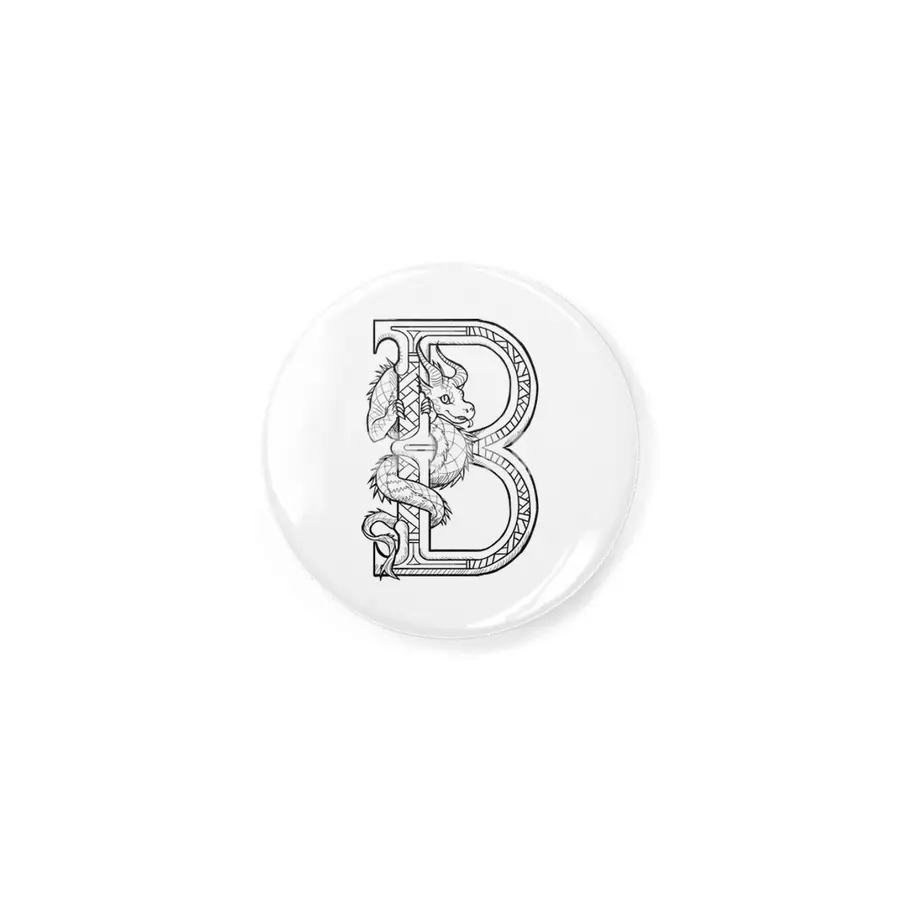 B Dragon Alphabet Rozet