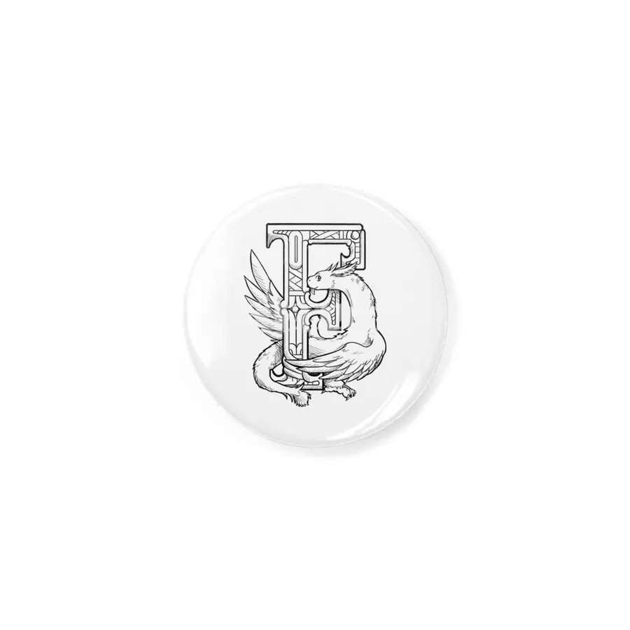 F Dragon Alphabet Rozet
