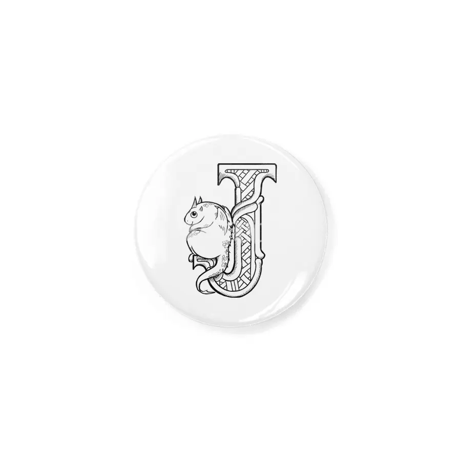 J Dragon Alphabet Rozet