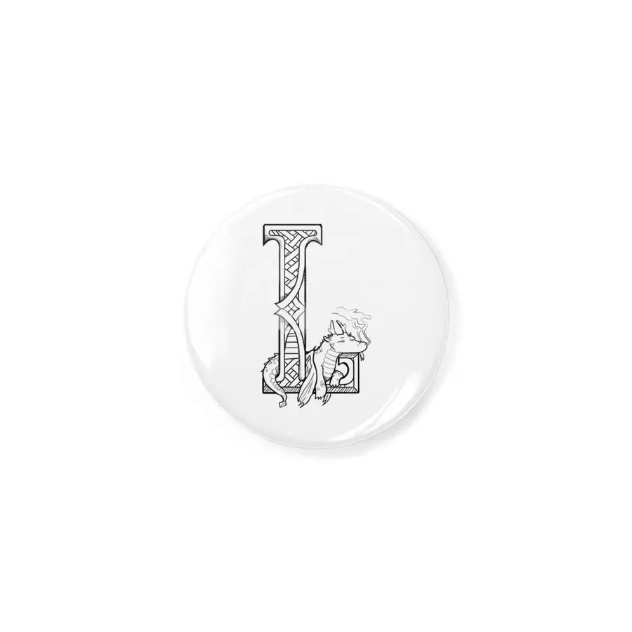 L Dragon Alphabet Rozet