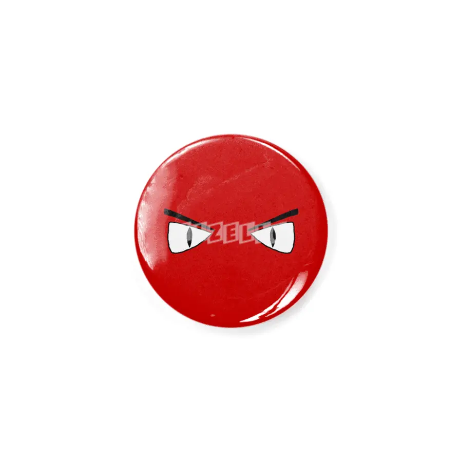 Cartoon Eyes - Angry Face Rozet