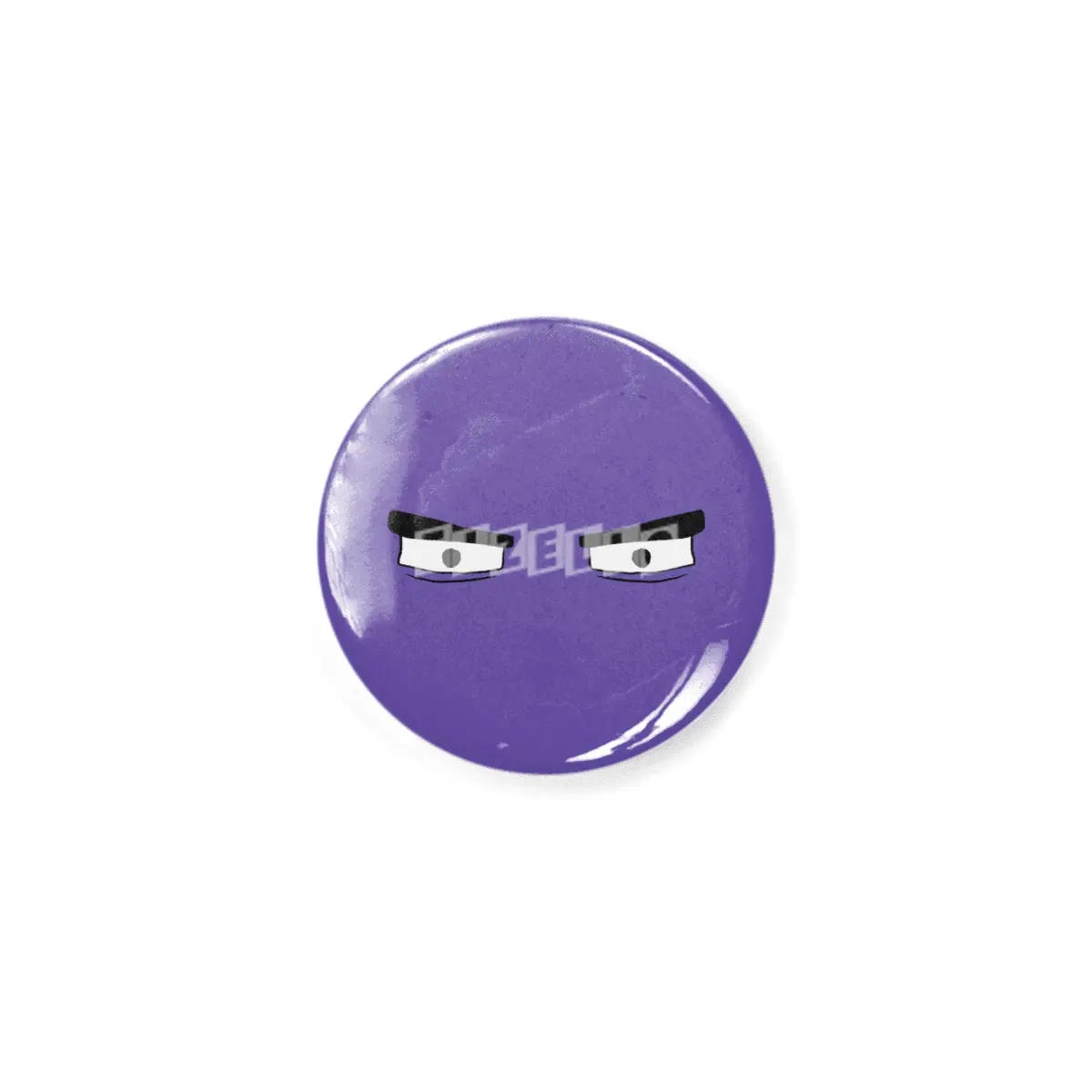 Cartoon Eyes - Grouchy Face Rozet